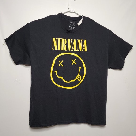 Band Shirt Other - NIRVANA T-Shirt Smiley Face Logo Graphics - 2XL NWT